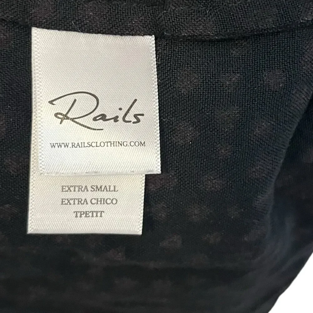 RAILS Jasmine Mini Dress Women's Size Small Olive Speckled Smocked Waist Split N